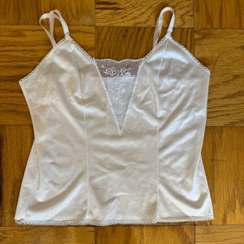 pale pink slip tank